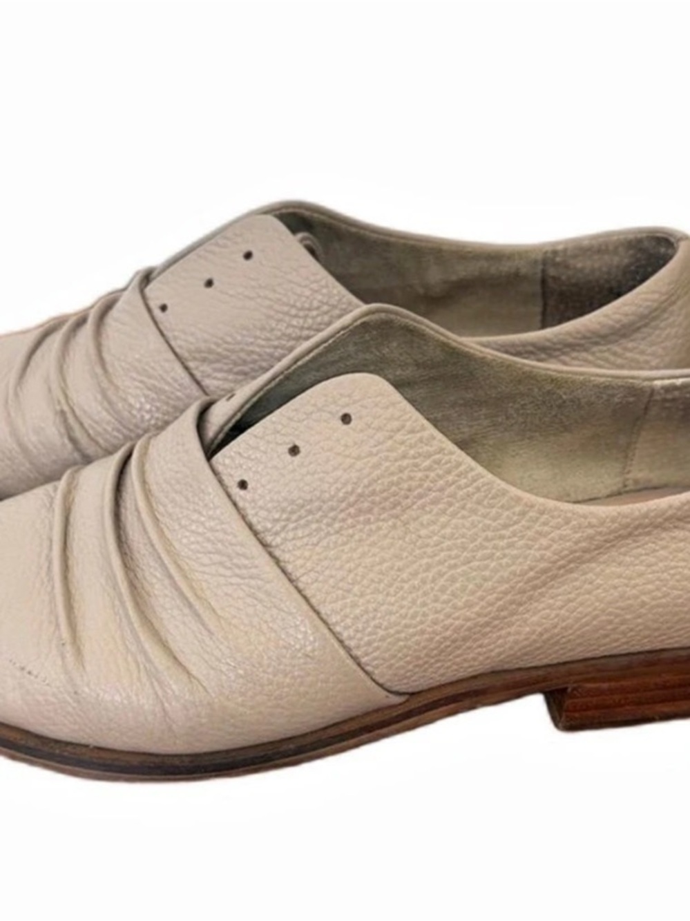 Kelsi Dagger Brooklyn Edison Loafer Pointed Toe leather Beige 9.5